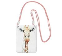 KAPPTYY Clever Giraffe Printing Fashion Cell Phone Bag Universal Outdoor Phone Pouch Case Gadget Pocket Suitable For Any Phone