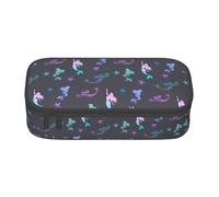 KAPPTYY Colored Beautiful Mermaid Original High Capacity Pencil Case,Big Pen Box Organizer Portable Aesthetic Supply for Adults