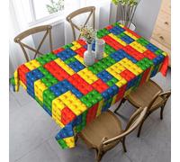 KAPPTYY Colorful Brick Printing Elegant Party Tablecloth Cover With Soft Thick Fabric For Banquet Celebration