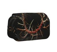 KAPPTYY Crown of Thorns Printing Pencil Case for Pencils, Handy Storage Box for Watercolor Pens Or Markers