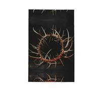 KAPPTYY Crown Of Thorns Printing Waffle Premium Kitchen Towels Quick Drying Super Absorbent,Multi Purpose Cleaning Towels Gift