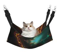 KAPPTYY Dna Chain Photo Hanging Pet Hammock Bed With Adjustable Straps And Metal Hooks Double Sided Bed