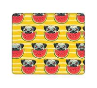 KAPPTYY Funny French Bullfighting Watermelon Printing Large Gaming Mouse Pad, Computer Keyboard Mouse Mat Desk Pad For Gaming Rooms, Home Offices