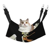 KAPPTYY Funny Pelican Hanging Pet Hammock Bed With Adjustable Straps And Metal Hooks Double Sided Bed