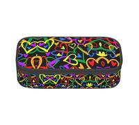 KAPPTYY Gay Pride Rainbow Original High Capacity Pencil Case,Big Pen Box Organizer Portable Aesthetic Supply for Adults