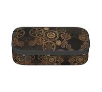 KAPPTYY Gears Clock Bronze Century Original High Capacity Pencil Case,Big Pen Box Organizer Portable Aesthetic Supply for Adults