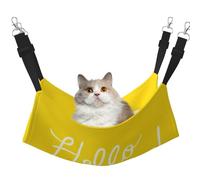 KAPPTYY Goodlooking Hello Sunshine Hanging Pet Hammock Bed With Adjustable Straps And Metal Hooks Double Sided Bed