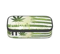 KAPPTYY Grass Pot Leaf Original High Capacity Pencil Case,Big Pen Box Organizer Portable Aesthetic Supply for Adults
