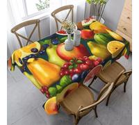 KAPPTYY Healthy Food Printing Elegant Party Tablecloth Cover With Soft Thick Fabric For Banquet Celebration