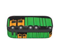 KAPPTYY I Love Garbage Trucks Original High Capacity Pencil Case,Big Pen Box Organizer Portable Aesthetic Supply for Adults