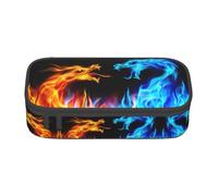 KAPPTYY Ice and Fire Dragons Original High Capacity Pencil Case,Big Pen Box Organizer Portable Aesthetic Supply for Adults