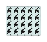 KAPPTYY Killer Whale Dolphin Ocean Printing Large Gaming Mouse Pad, Computer Keyboard Mouse Mat Desk Pad For Gaming Rooms, Home Offices