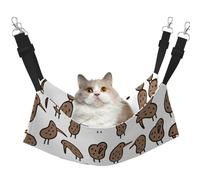 KAPPTYY Kiwi Birds Cute Hanging Pet Hammock Bed With Adjustable Straps And Metal Hooks Double Sided Bed
