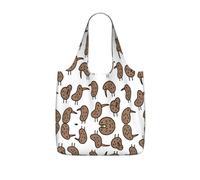 KAPPTYY Kiwi Birds Cute Printed Shopping Tote Bag Foldable, Reusable Grocery Bag, Compact Lightweight Bag for Commuting