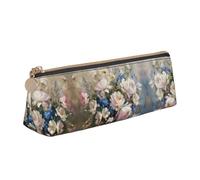 KAPPTYY Light Romantic Flowers School Wide Opening Pencil Pen Case,Lightweight Spacious Pencils Pouch Zipper Stationery Bag