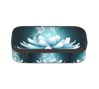 KAPPTYY Lotus Flowers Original High Capacity Pencil Case,Big Pen Box Organizer Portable Aesthetic Supply for Adults