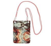 KAPPTYY Marble Mixed Brown Printing Fashion Cell Phone Bag Universal Outdoor Phone Pouch Case Gadget Pocket Suitable For Any Phone