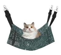 KAPPTYY Math Lesson Word Hanging Pet Hammock Bed With Adjustable Straps And Metal Hooks Double Sided Bed
