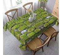 KAPPTYY Moss Stone Pavement Printing Elegant Party Tablecloth Cover With Soft Thick Fabric For Banquet Celebration