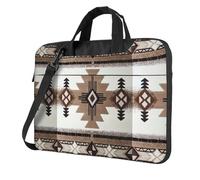 KAPPTYY Native American Print Structured Laptop Bag Oxford Cloth Briefcase Padded Shoulder Case