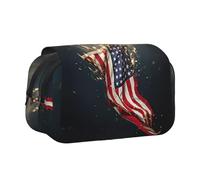 KAPPTYY North American Bald Eagle Printing Pencil Case for Pencils, Handy Storage Box for Watercolor Pens Or Markers