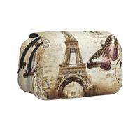 KAPPTYY Paris Tower Printing Pencil Case for Pencils, Handy Storage Box for Watercolor Pens Or Markers