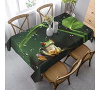 KAPPTYY Peace Tree Frog Printing Elegant Party Tablecloth Cover With Soft Thick Fabric For Banquet Celebration