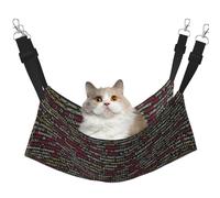 KAPPTYY Programmer Programming Code Hanging Pet Hammock Bed With Adjustable Straps And Metal Hooks Double Sided Bed