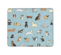 KAPPTYY Puppy Doodles Printing Large Gaming Mouse Pad, Computer Keyboard Mouse Mat Desk Pad For Gaming Rooms, Home Offices