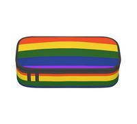 KAPPTYY Rainbow Flag Original High Capacity Pencil Case,Big Pen Box Organizer Portable Aesthetic Supply for Adults