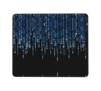 KAPPTYY The Blue Binary Printing Large Gaming Mouse Pad, Computer Keyboard Mouse Mat Desk Pad For Gaming Rooms, Home Offices