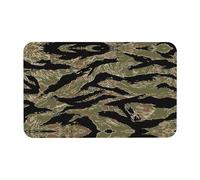KAPPTYY Tiger Stripe Camo Printing Diatomaceous Mat,19.7x31.5in Soft Diatomaceous Mat,Ideal For Bathroom Kitchen Shower,Fall