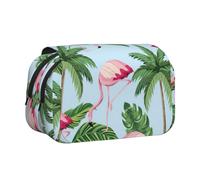 KAPPTYY Tropical Flamingos Printing Pencil Case for Pencils, Handy Storage Box for Watercolor Pens Or Markers