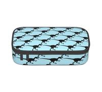 KAPPTYY Velociraptor Dinosaur Original High Capacity Pencil Case,Big Pen Box Organizer Portable Aesthetic Supply for Adults