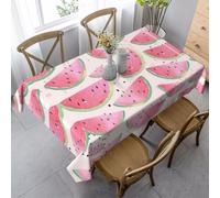 KAPPTYY Watermelon Fresh Fruit Printing Elegant Party Tablecloth Cover With Soft Thick Fabric For Banquet Celebration