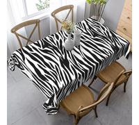 KAPPTYY Zebra Print Printing Elegant Party Tablecloth Cover With Soft Thick Fabric For Banquet Celebration