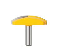 KAPQIN 1PC/3PCS 1/2 Shank 12mm Shank Small Bowl Router Bit 1.65 Radius 1-3/4 Wide For Woodworking Cutting Tool(12.7X69.8mm)