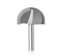 KAPQIN 1PC 8mm Shank Outer Diameter 40mm CNC Tools Solid Carbide Round Nose Bits Round Nose Cove Core Box Router Bit Shaker Tools