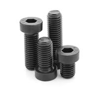 KAPQIN 5PCS Black Grade 12.9 Low Head Hex Hexagon Socket Cap Screws Thin Short Profile Allen Bolts M5 M6 M8 M10 M12 M14 M16(M8x25)