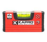 Kapro - 246 Handy Pocket Level - Magnetic - Features VPA Certified & Shock-Resistant Vial - with Rubber End Caps - Pocket-Sized and Compact - Aluminum Box Profile - 4”