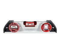 Kapro - 935 Magnetic Cast Red Torpedo Level - Features Optivision Angle Finder and V-Groove - For Tilling Masonry and Construction - 10 in