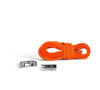 Kaps 1 Pair of Elastic Shoelaces, Amusing Laces, Quality Flat Shoelaces, Trim to Fit, With Quick Release Magnetic Fastener, Strong Shoelaces Made from Polyester & Latex (Orange)