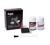 Kaps Dye Super Color + Preparer (25 ml Each), Professional Leather Dye for Natural Leather, Faux Leather and Fabric, for Nourishing and Repairing Leather Shoes (134 - Olive Green)