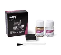 Kaps Dye Super Color + Preparer (25 ml Each), Professional Leather Dye for Natural Leather, Faux Leather and Fabric, for Nourishing and Repairing Leather Shoes (138 - Buckskin)