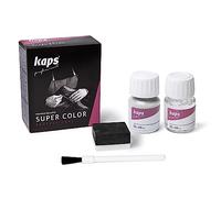 Kaps Dye Super Color + Preparer (25 ml Each), Professional Leather Dye for Natural Leather, Faux Leather and Fabric, for Nourishing and Repairing Leather Shoes (101 - White)