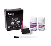 Kaps Dye Super Color + Preparer (25 ml Each), Professional Leather Dye for Natural Leather, Faux Leather and Fabric, for Nourishing and Repairing Leather Shoes (155 - Lilac)