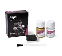 Kaps Dye Super Color + Preparer (25 ml each), Professional Leather Dye for Natural Leather, Faux Leather and Fabric, For Nourishing and Repairing Leather Shoes (108 - Ochre)