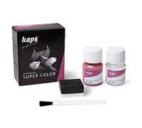 Kaps Dye Super Color + Preparer (25 ml Each), Professional Leather Dye for Natural Leather, Faux Leather and Fabric, for Nourishing and Repairing Leather Shoes (160 - Pink)