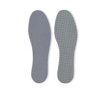 Kaps Grey Fresh Insoles for Shoes Boots, Perforated Inserts for Air Circulation, 1 Pair Unisex Odour Busting Activated Carbon Inserts - UK 13-46 EUR