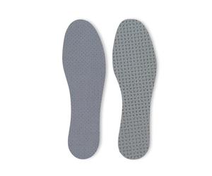 Kaps Grey Fresh Insoles for Shoes Boots, Perforated Inserts for Air Circulation, 1 Pair Unisex Odour Busting Activated Carbon Inserts - UK 9-42 EUR